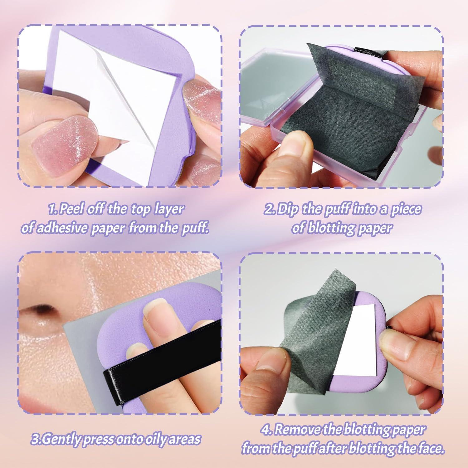 BOROLA Papel Absorbente de Aceite de Carbón de Bambú 100 Hojas