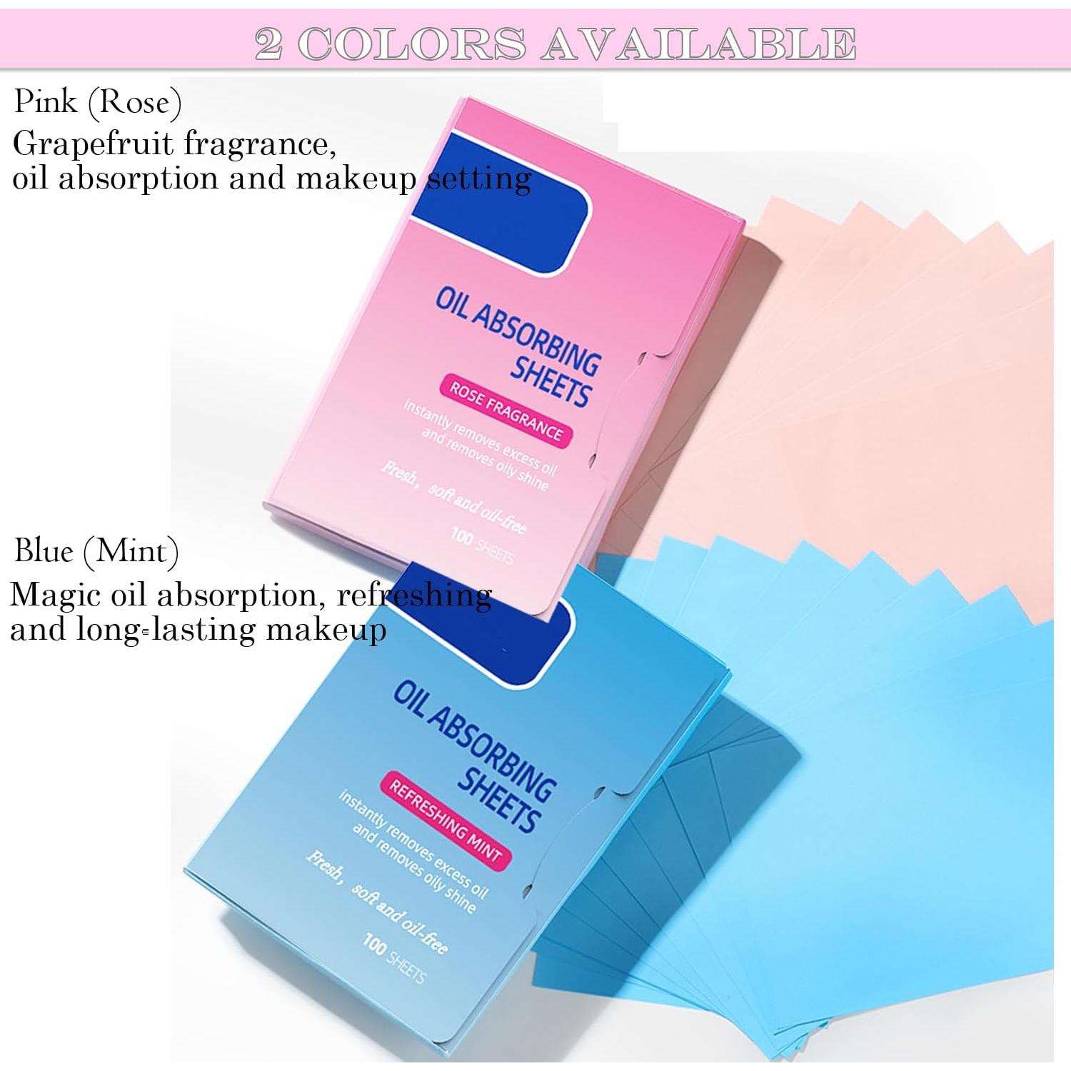 Hojas Absorbentes de Aceite Aaiffey Rosa 50 Hojas Piel Grasa