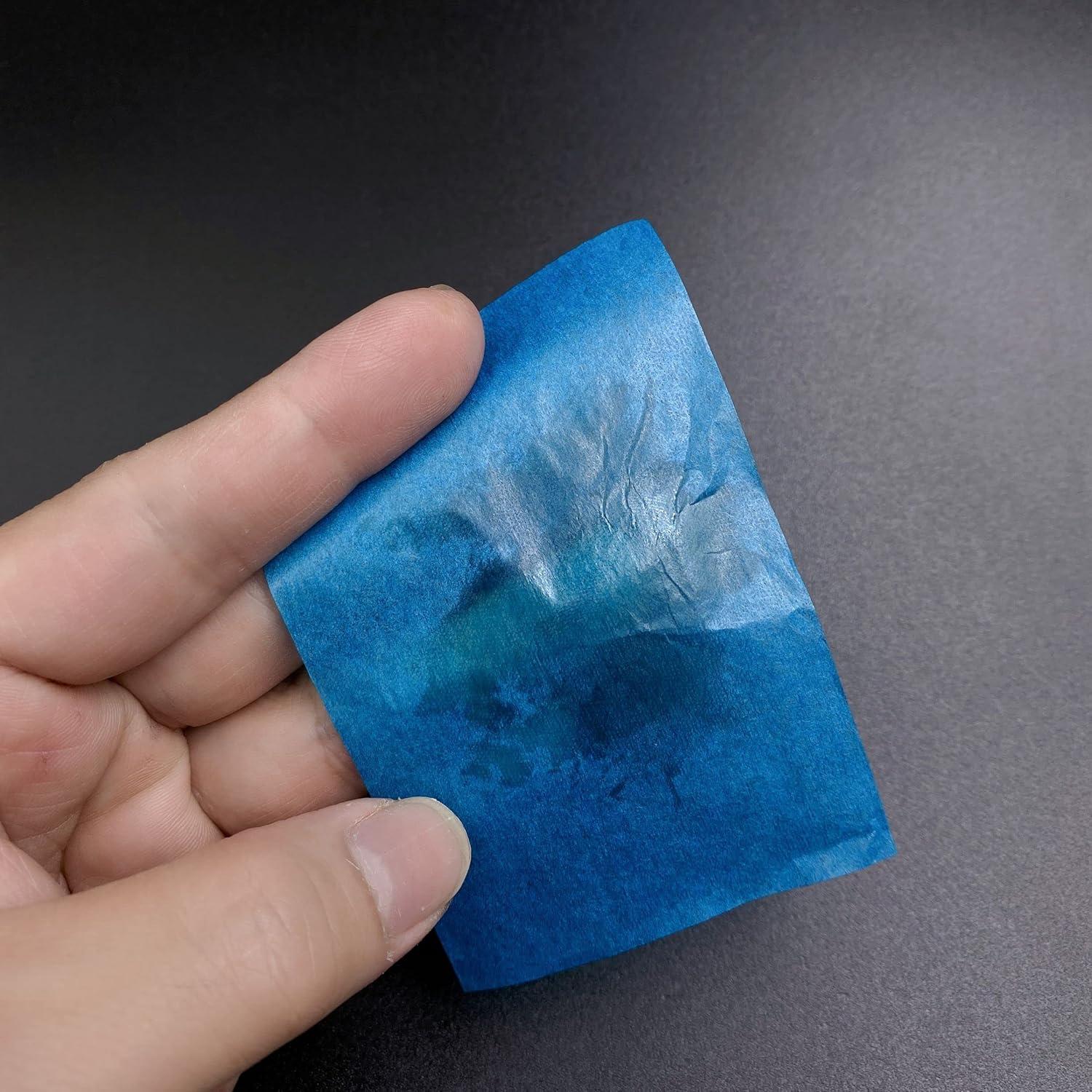 Hojas Absorbentes de Aceite Manqianxun - 100 Unidades - Azul