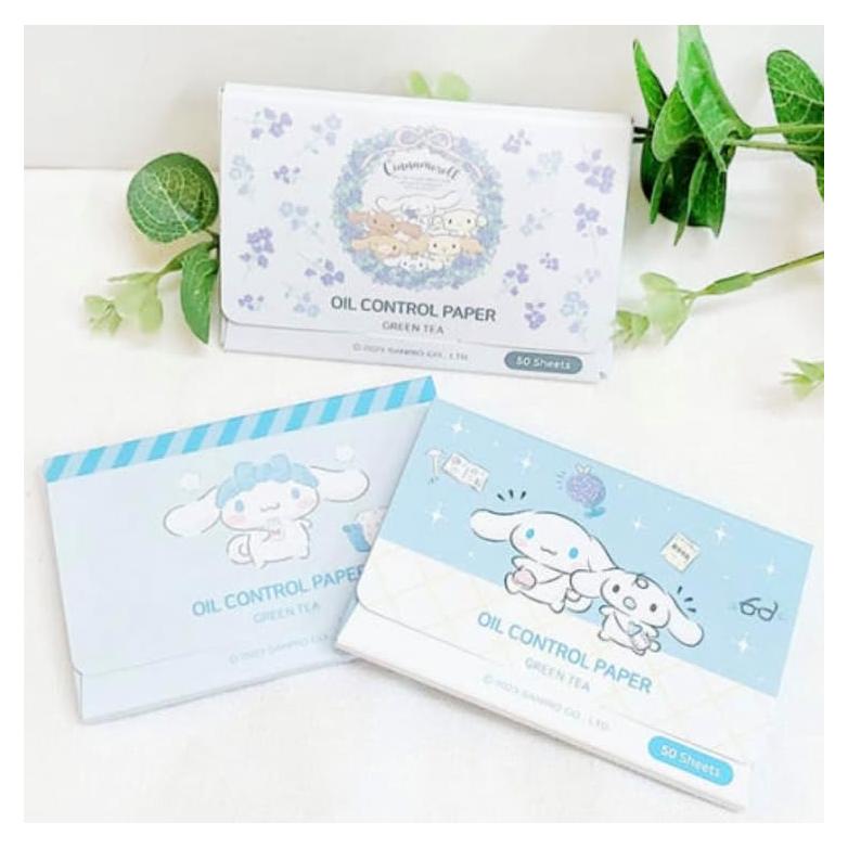 Papel Absorbente de Aceite Cinnamoroll 150 Hojas - Licencia Oficial