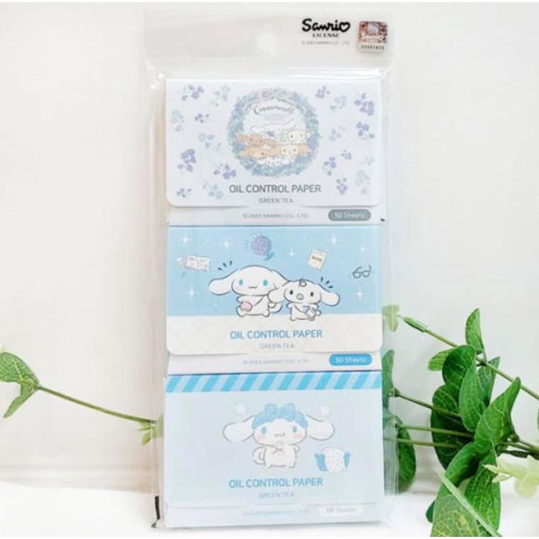 Papel Absorbente de Aceite Cinnamoroll 150 Hojas - Licencia Oficial