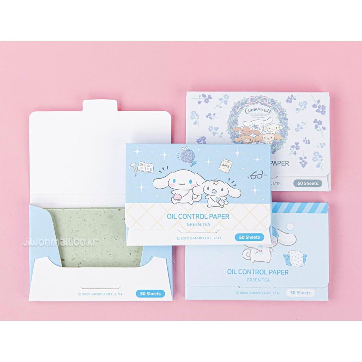 Papel Absorbente de Aceite Cinnamoroll 150 Hojas - Licencia Oficial