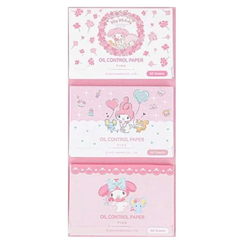 Papel Absorbente de Aceite My Melody 150 Hojas - Estuche Portátil