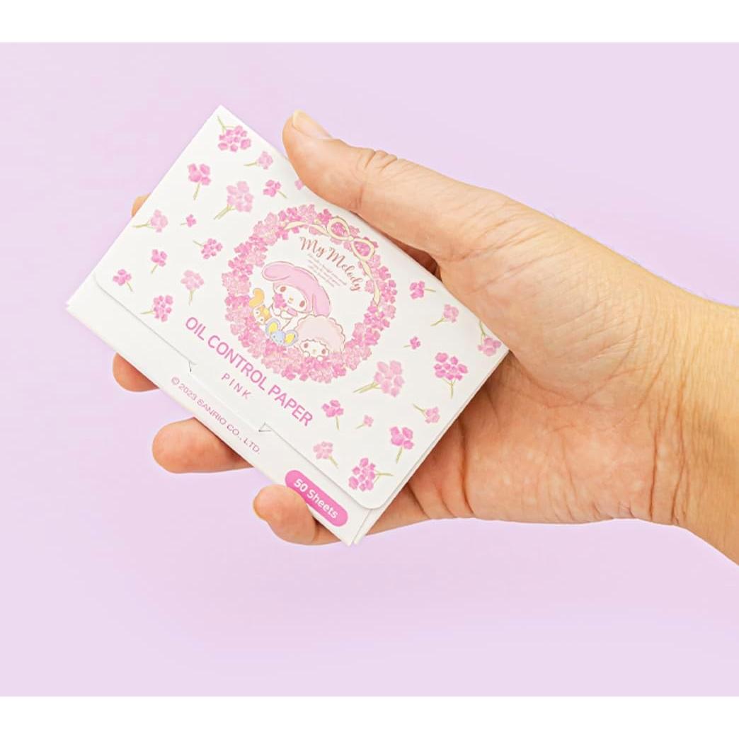 Papel Absorbente de Aceite My Melody 150 Hojas - Estuche Portátil