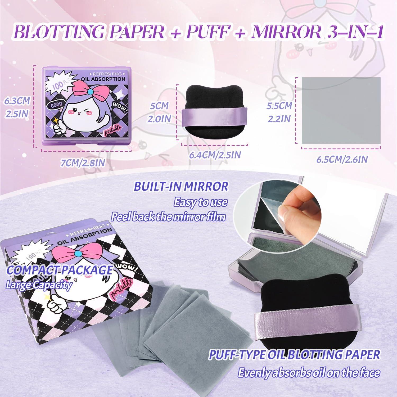 Papel Absorbente de Aceite BOROLA 100 Hojas con Espejo