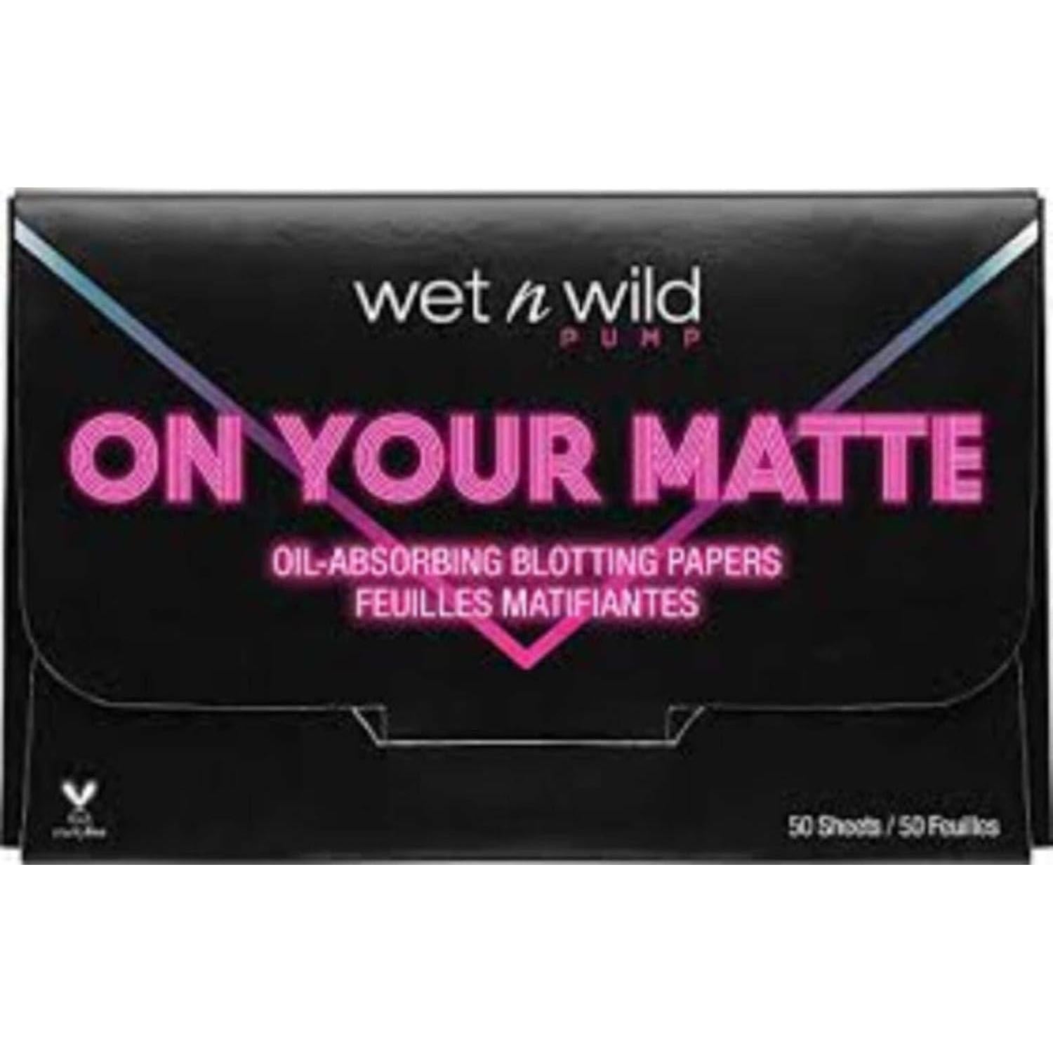 Papeles Absorbentes Mate Wet n Wild 50 Hojas 15.5x7 cm