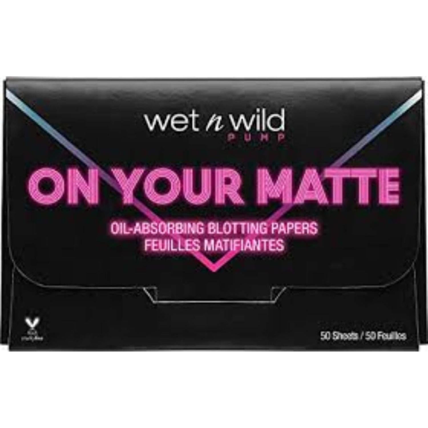 Papeles Absorbentes Mate Wet n Wild 50 Hojas 15.5x7 cm