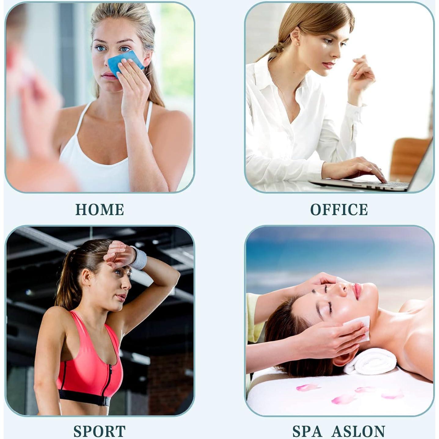 Hojas Absorbentes de Aceite EOOGER - 300 Piezas para Piel Grasa