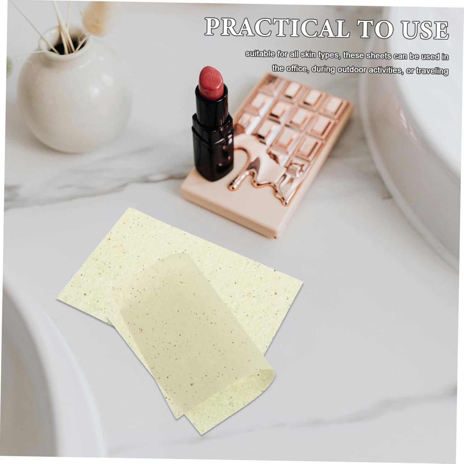 100 Hojas Absorbentes de Aceite Facial TOVINANNA Verde