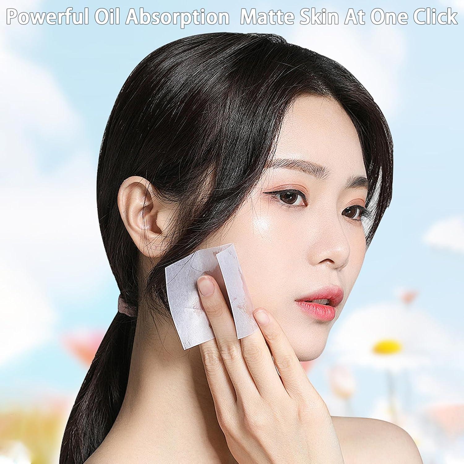 Conjunto Papel Absorbente de Aceite Knchy 100 Hojas Lavanda