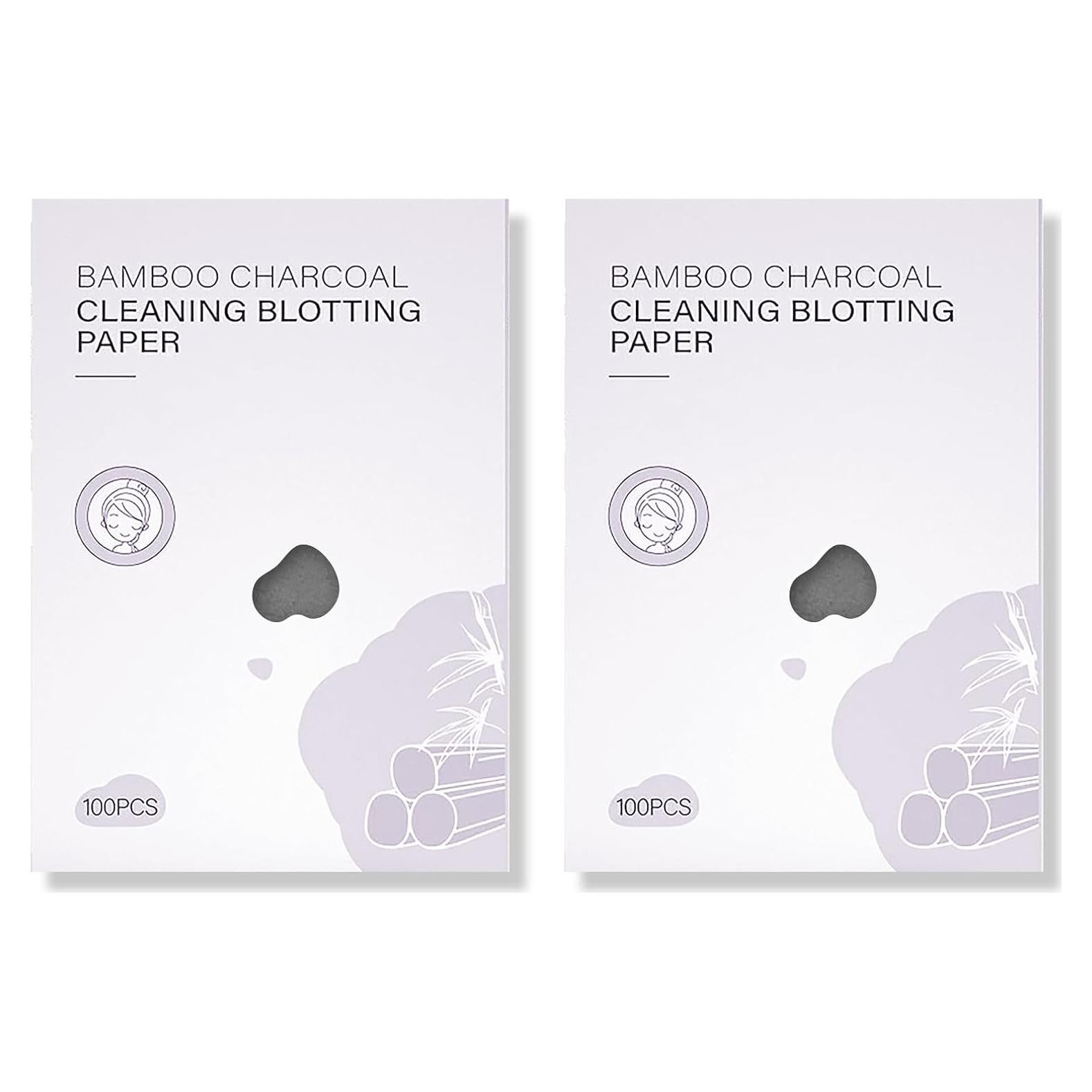 Hojas de Blotting Kootinn 200 Unidades Carbón de Bambú