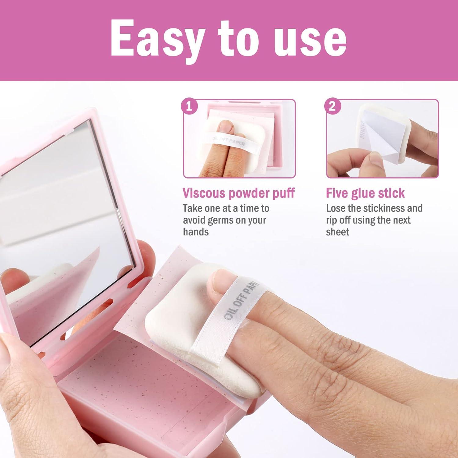 Hojas Absorbentes de Aceite Facial Bolihealth - 480 Pcs Rosa