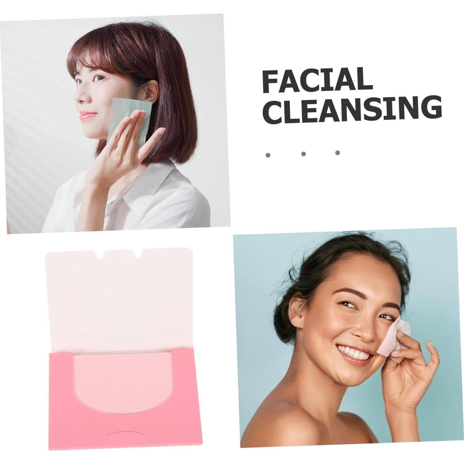 Papel Absorbente de Aceite Rosa Balacoo - 100 Piezas para Piel Grasa