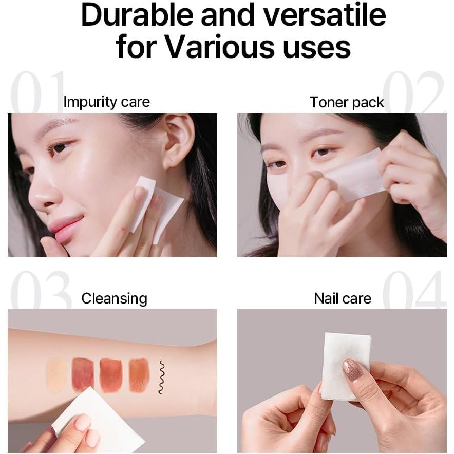 Discos de Algodón Pyunkang Yul 1/3 - 320 Piezas Sin Pelusa