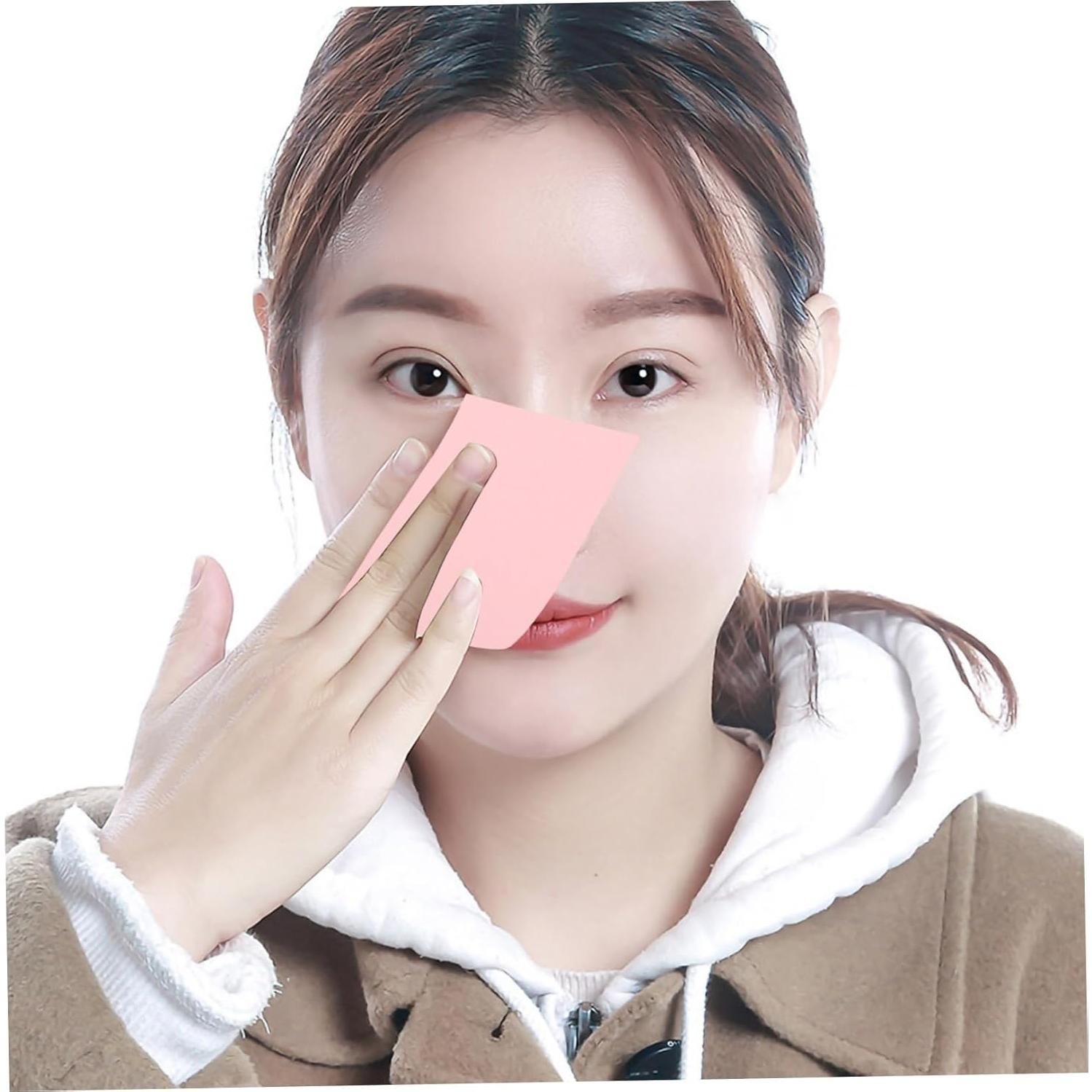 300 Hojas Absorbentes de Aceite Facial Ipetboom Rosa Viaje