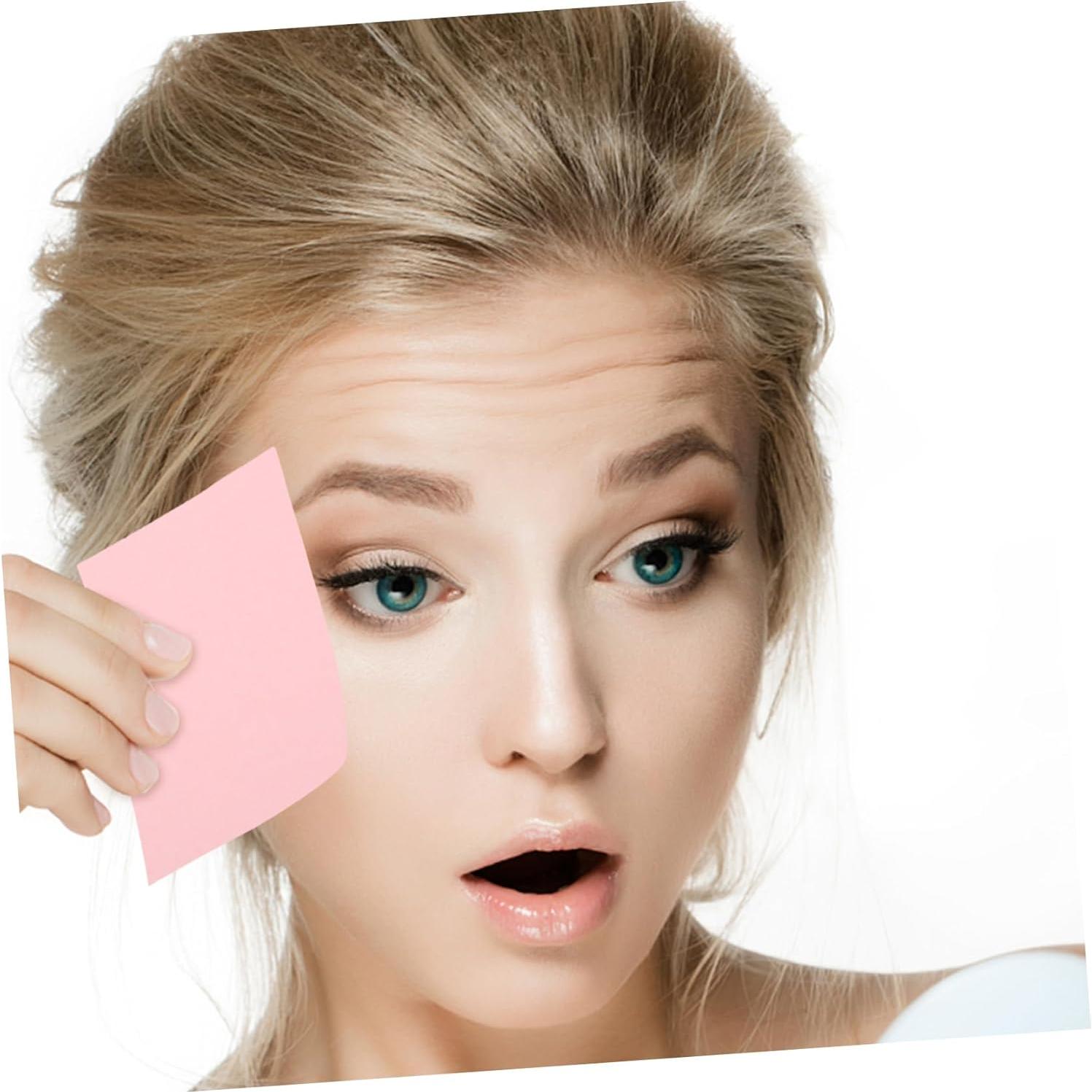 300 Hojas Absorbentes de Aceite Facial Ipetboom Rosa Viaje