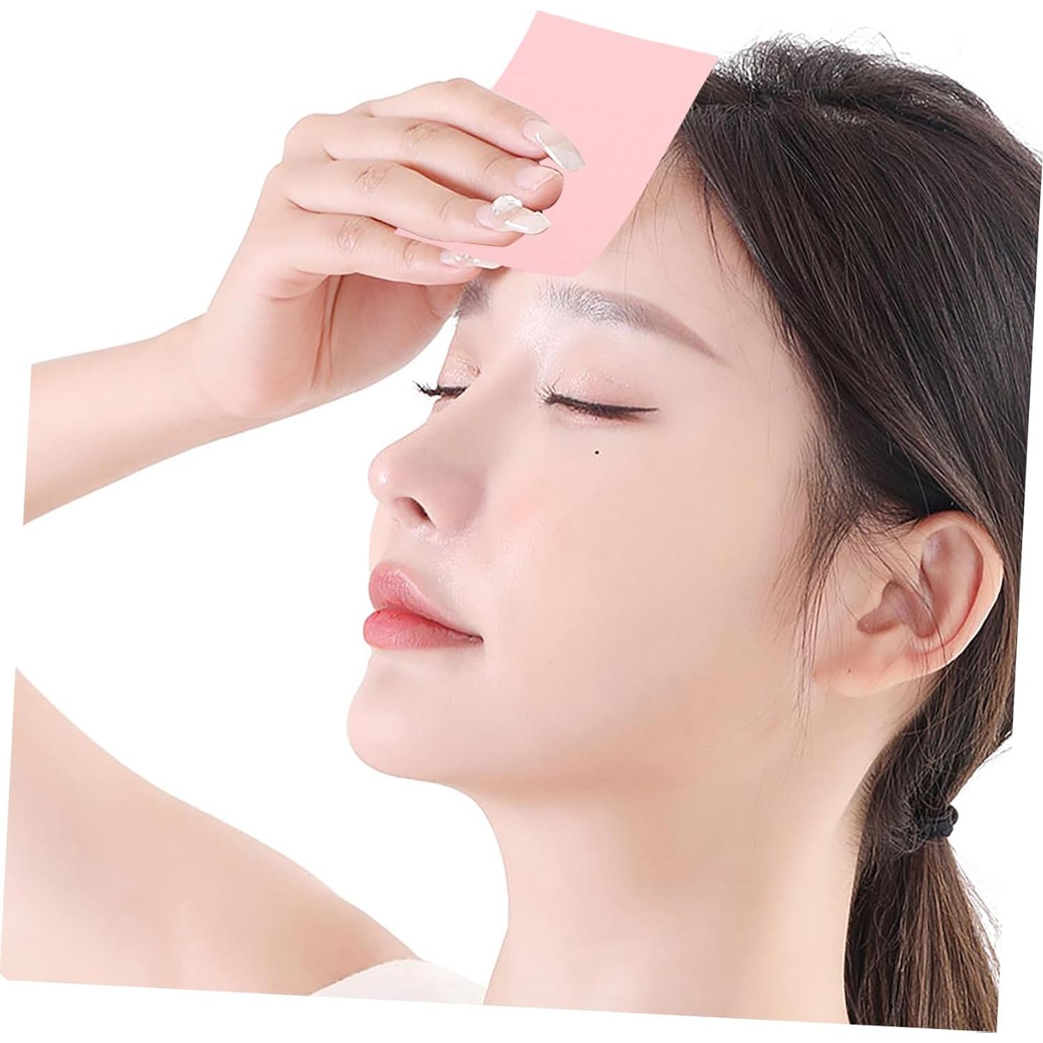 300 Hojas Absorbentes de Aceite Facial Ipetboom Rosa Viaje