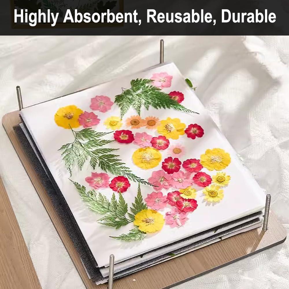 Papel Absorbente A5 CenterZ 60 Hojas Reutilizable para Flores