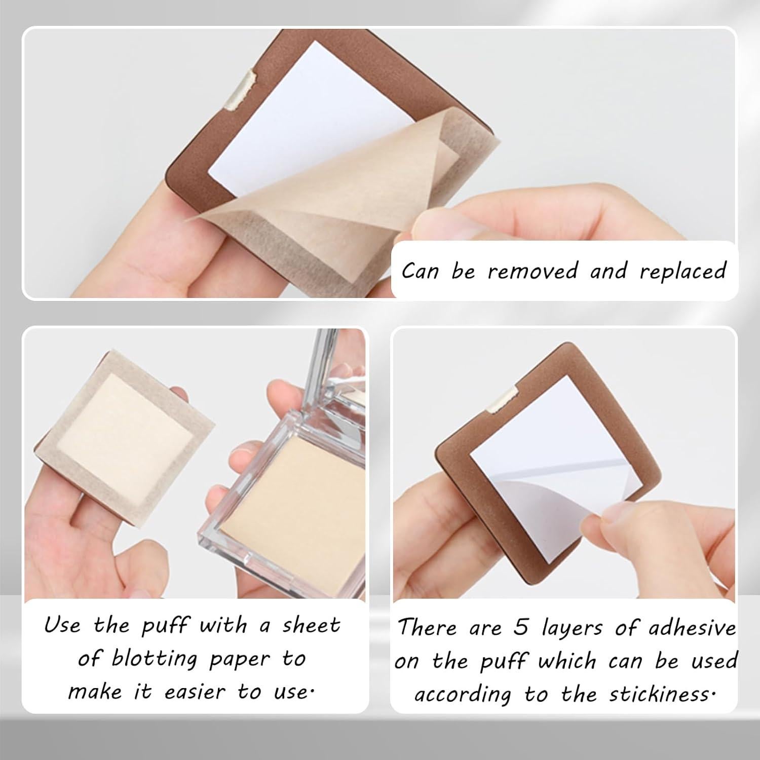 Hojas Absorbentes de Aceite Facial LuckyOpt 200 Unidades