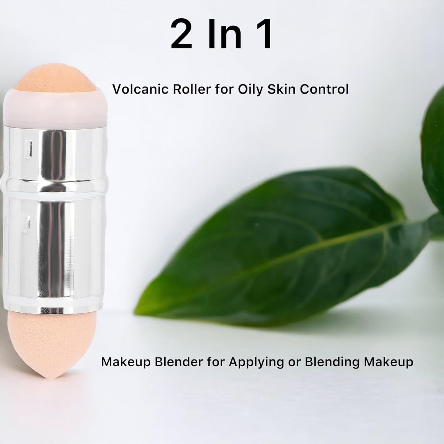 Rodillo Facial LUX de HEATHER, Piedra Volcánica 2 en 1 para Piel Grasa