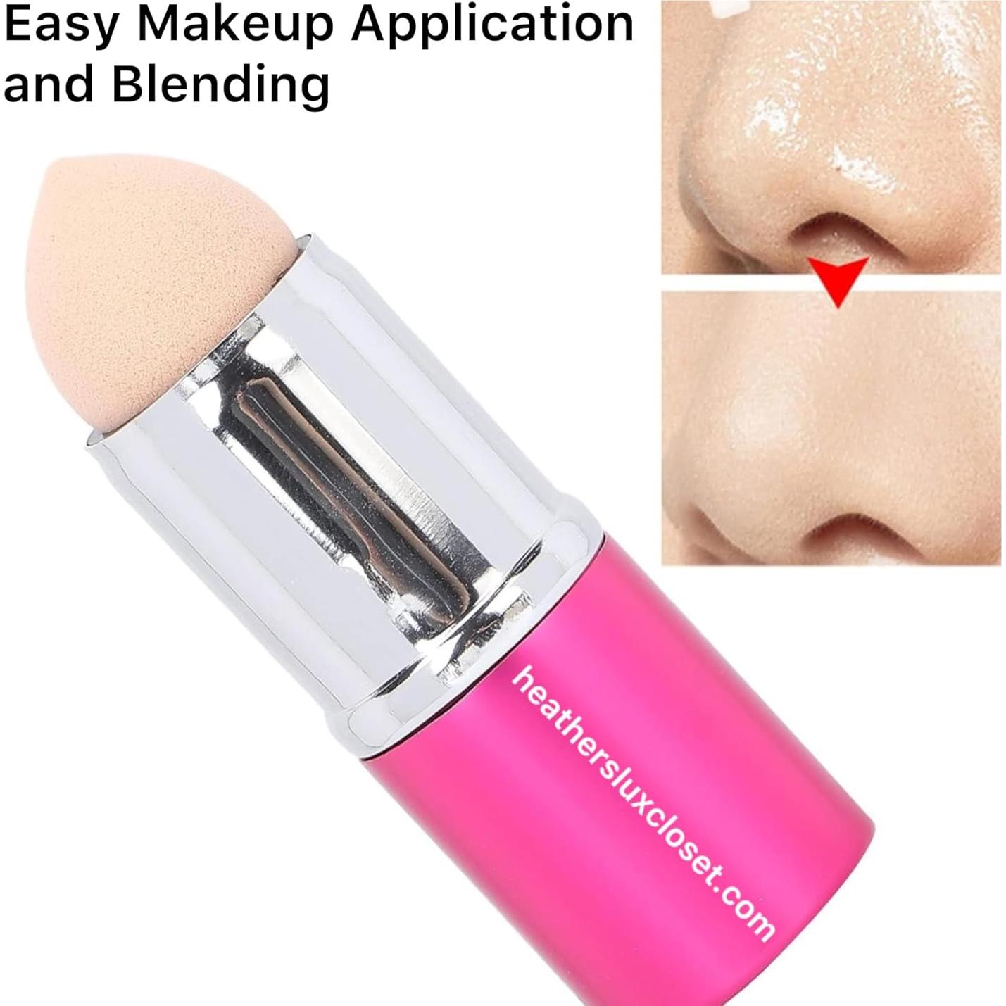 Rodillo Facial LUX de HEATHER, Piedra Volcánica 2 en 1 para Piel Grasa