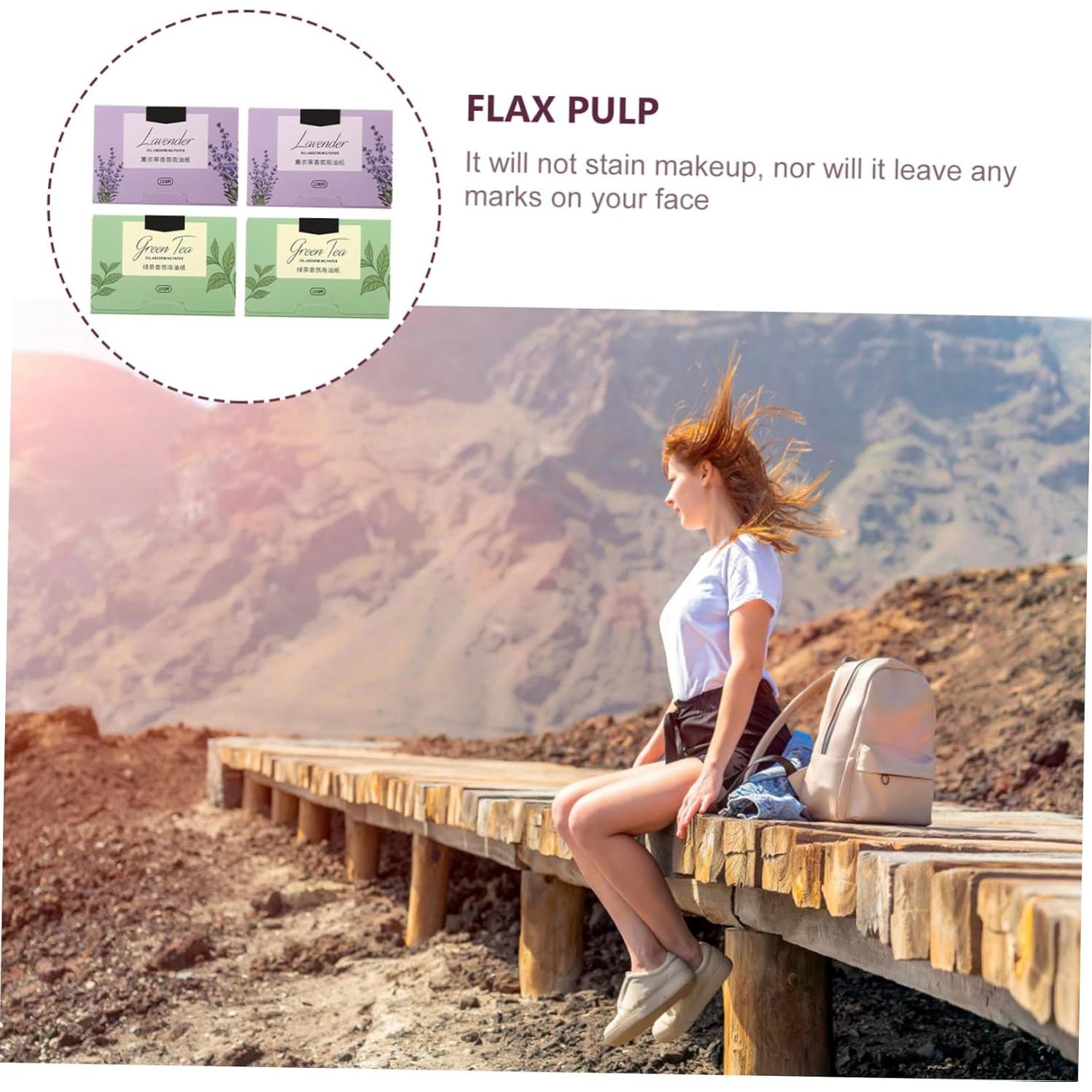 Gatuida 100 Hojas Absorbentes de Aceite Facial 9.5x6.5cm