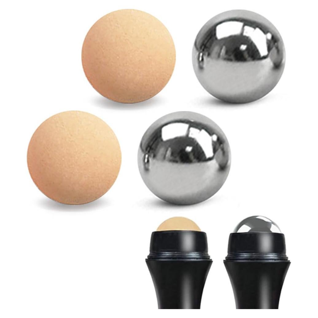 Rodillo Facial REVLON 2 Bolas Acero Inoxidable y Volcánica