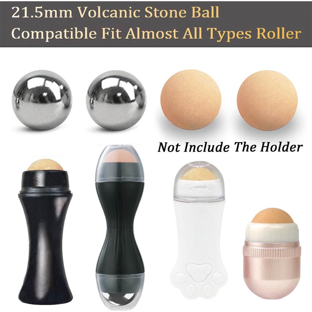 Rodillo Facial REVLON 2 Bolas Acero Inoxidable y Volcánica