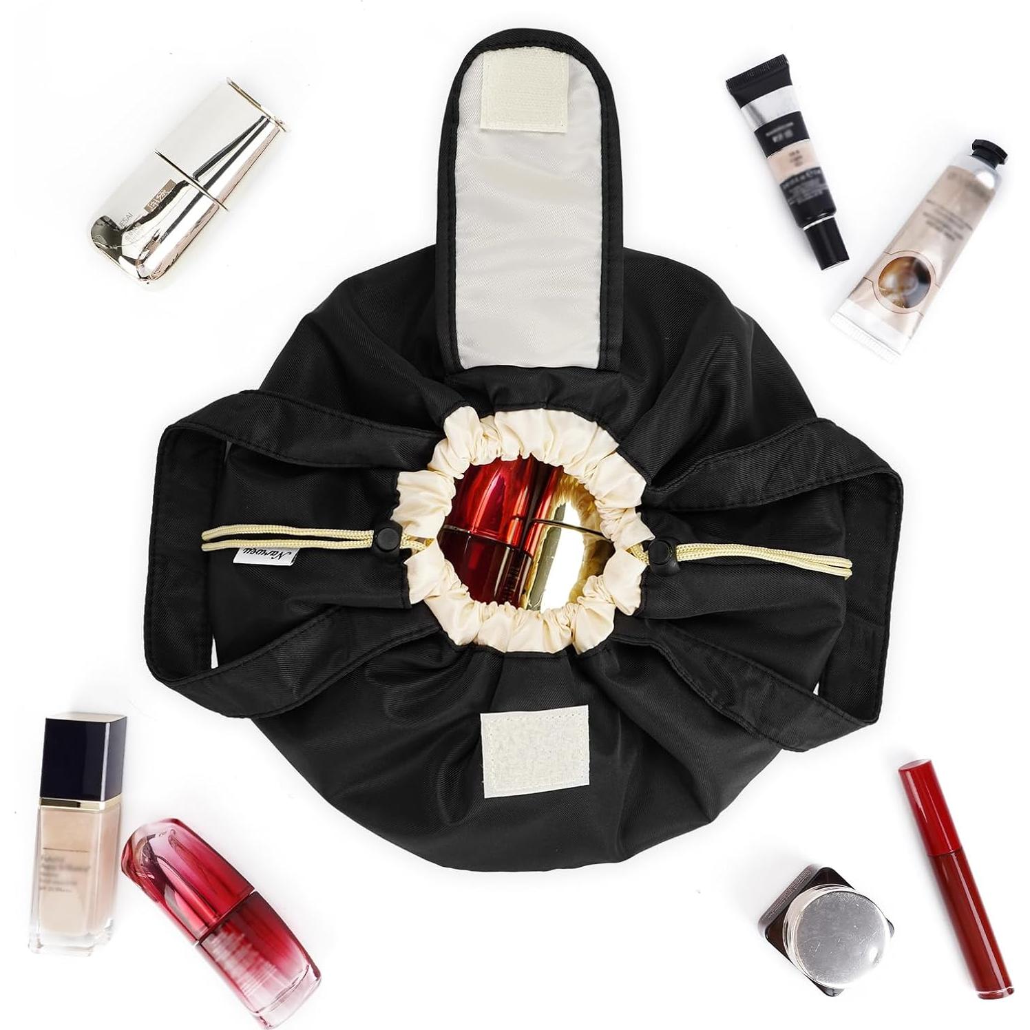 Bolsa de Maquillaje Narwey Grande Negra 28x16x30cm Impermeable