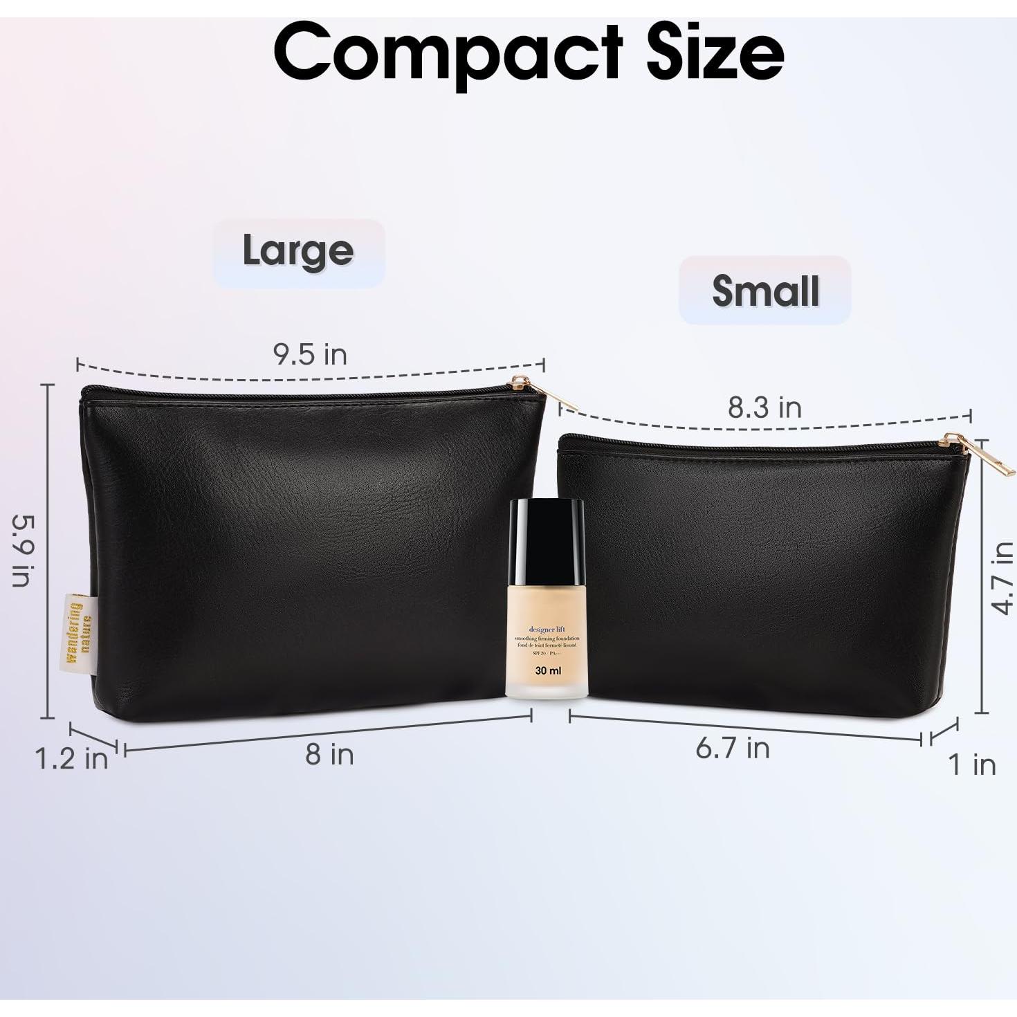 Bolsa de Maquillaje Wandering Nature 2 Paquetes Cuero Vegano