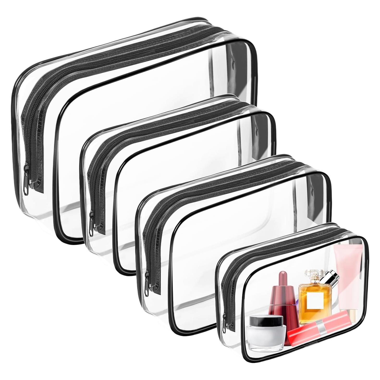 Bolsa de Aseo Transparente AURUZA 4 Paquetes TSA PVC