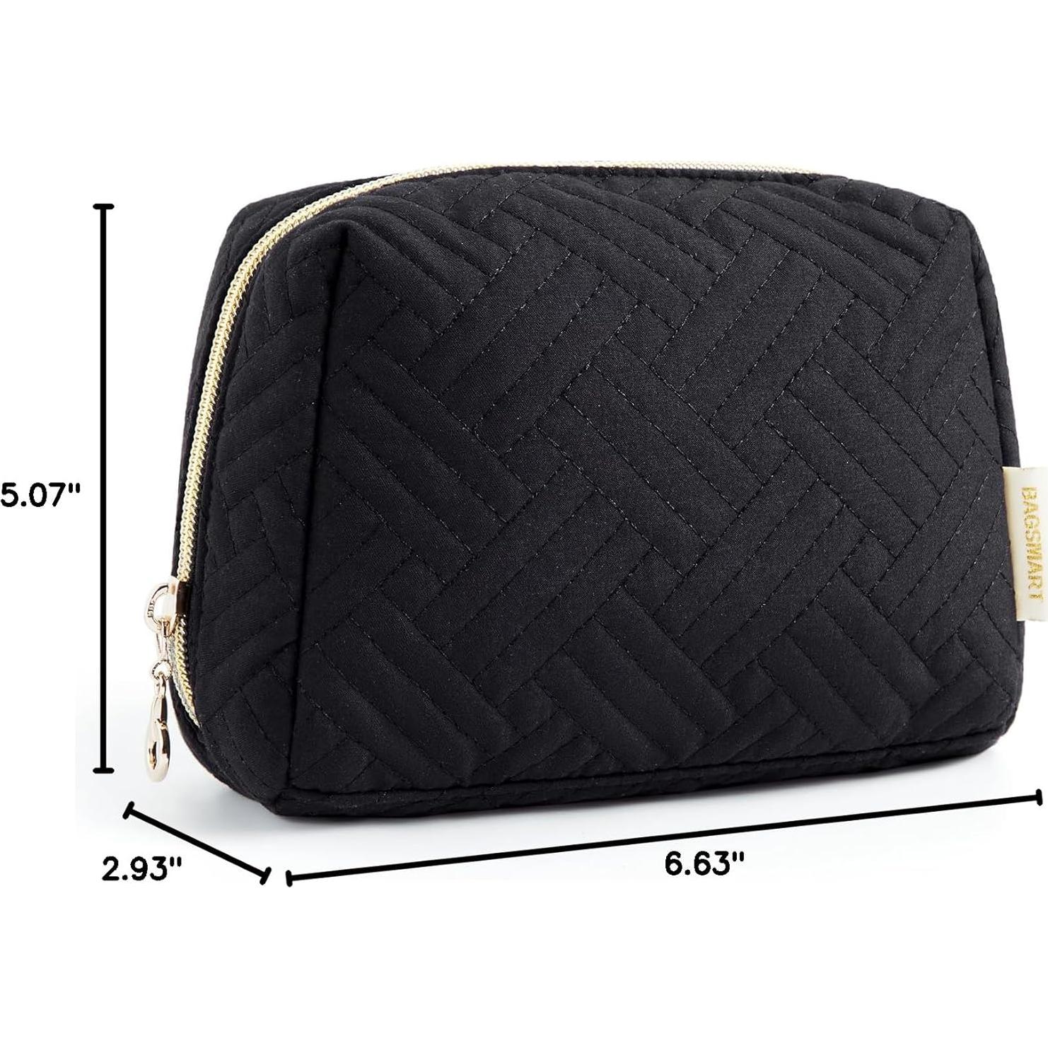 Bolsa de Maquillaje Pequeña BAGSMART Negra Resistente al Agua