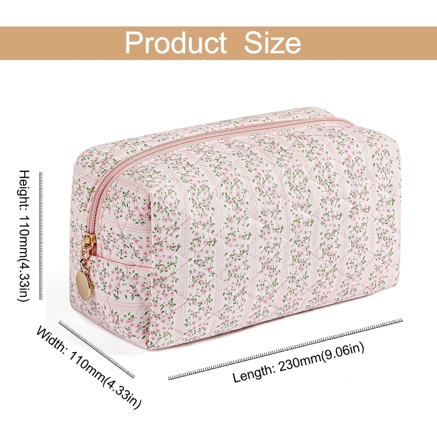 Bolsa de Maquillaje de Viaje HHQQWZ Rosa 23x11x11 cm