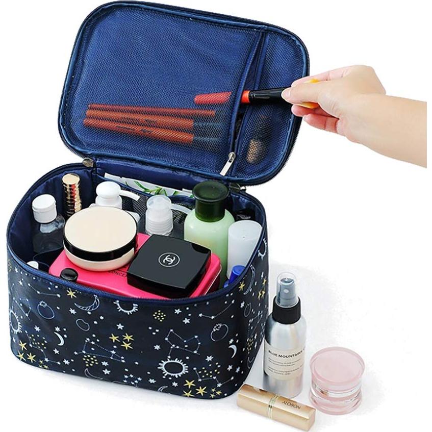 Bolsa de Maquillaje HOYOFO Cielo Estrellado Organizador 24.5x16x15 cm