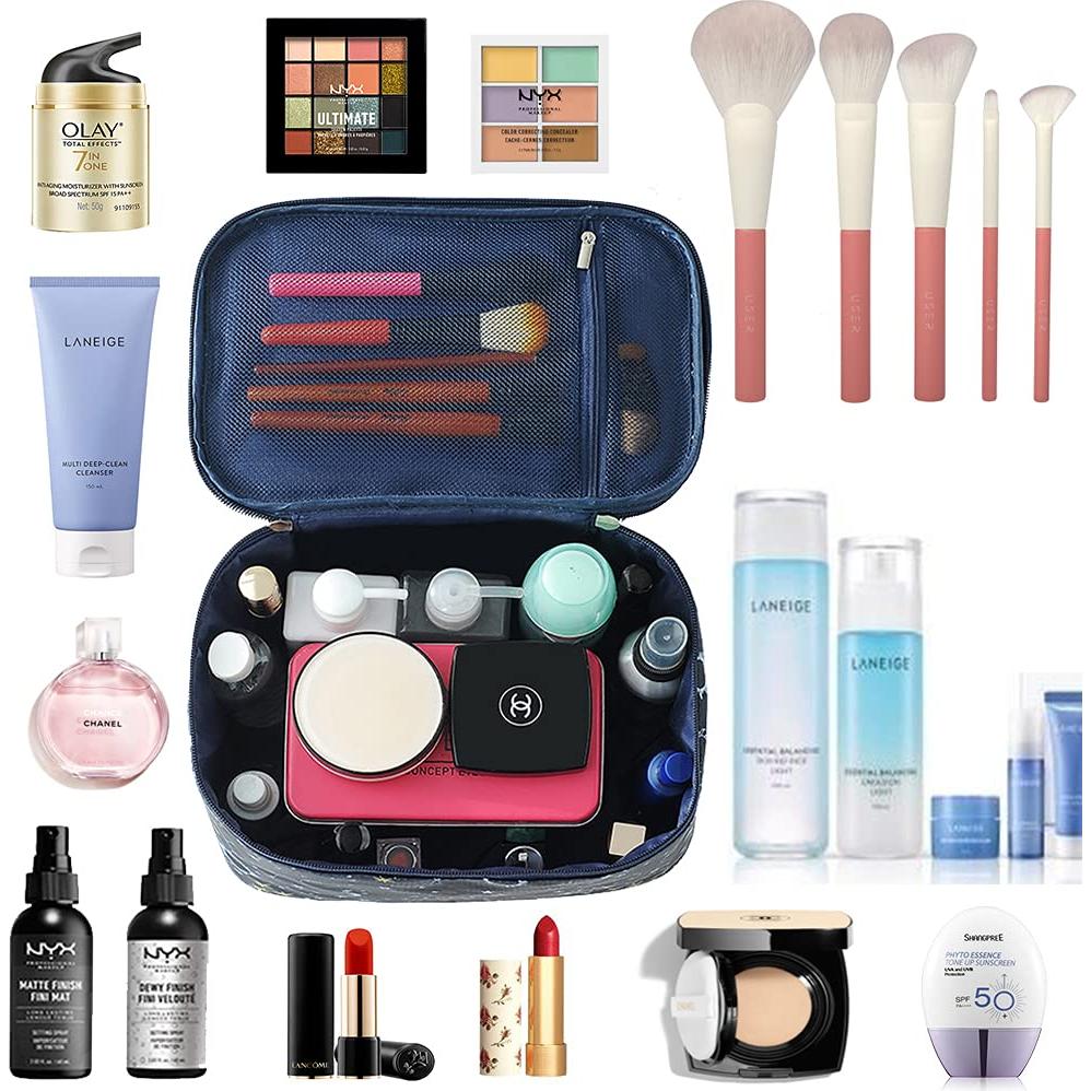 Bolsa de Maquillaje HOYOFO Cielo Estrellado Organizador 24.5x16x15 cm