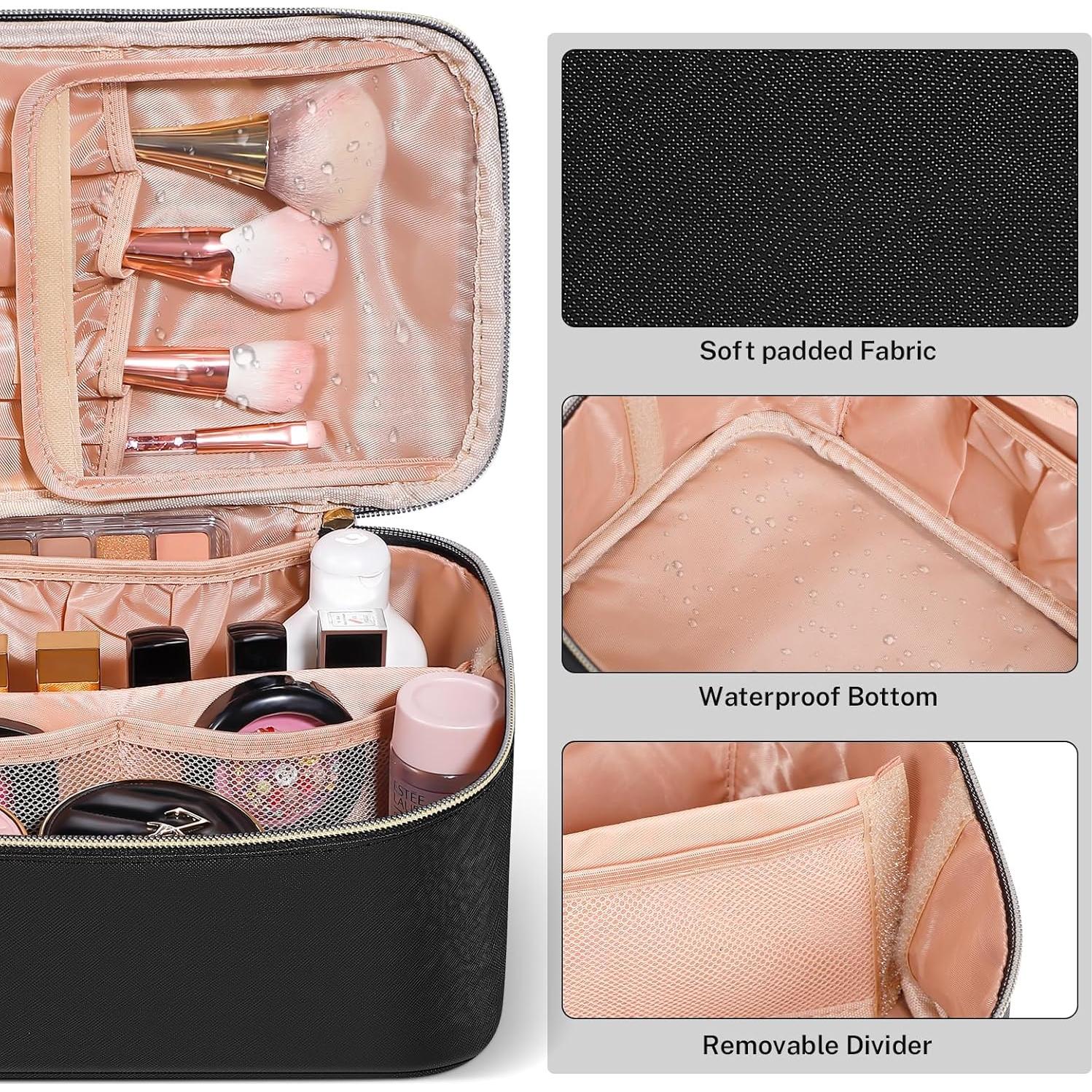 Bolsa de Maquillaje de Viaje Senbowe Negra Impermeable 24x16cm