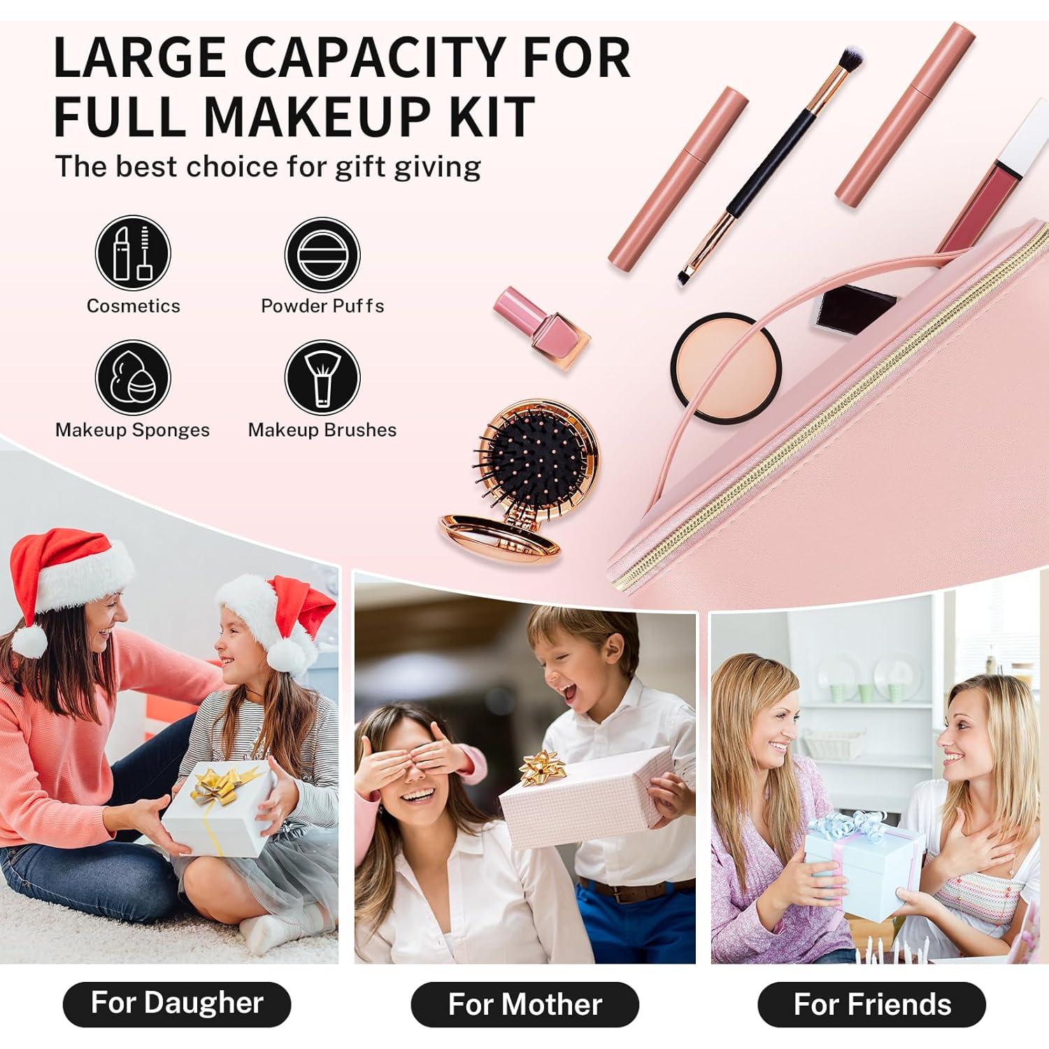 Bolsa de Maquillaje de Viaje Senbowe Negra Impermeable 24x16cm