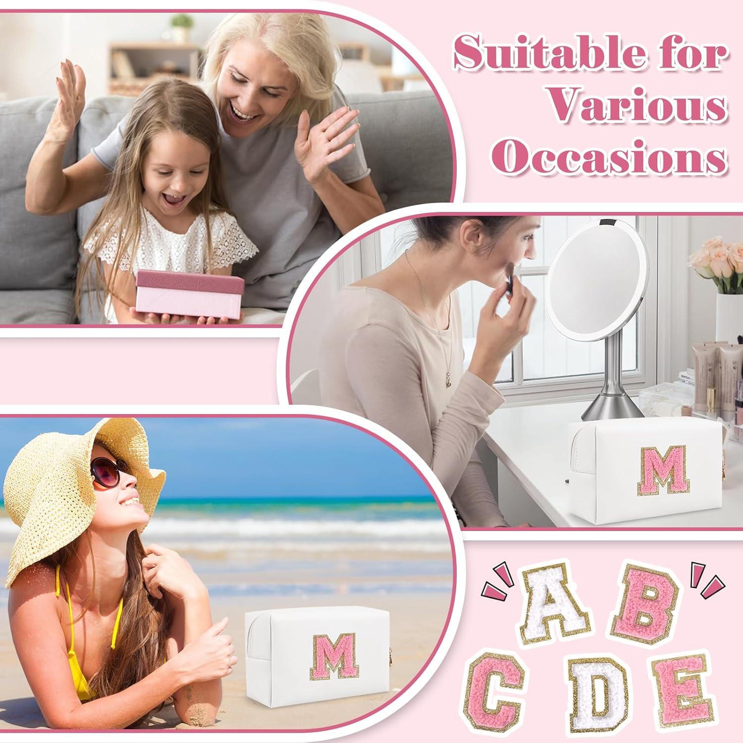 Bolsa de Maquillaje Personalizada ChaoGreat Letra M Blanca