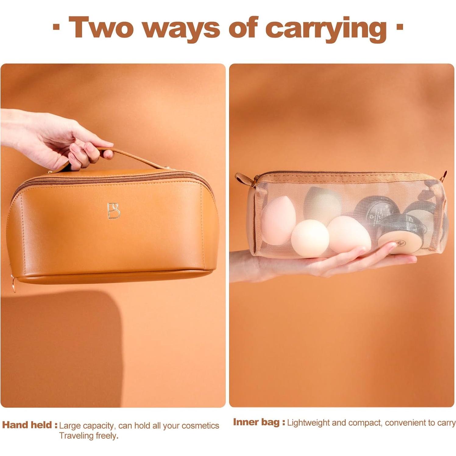 Bolsa de Maquillaje de Viaje BS-MALL 23.4x10.5x12.7cm