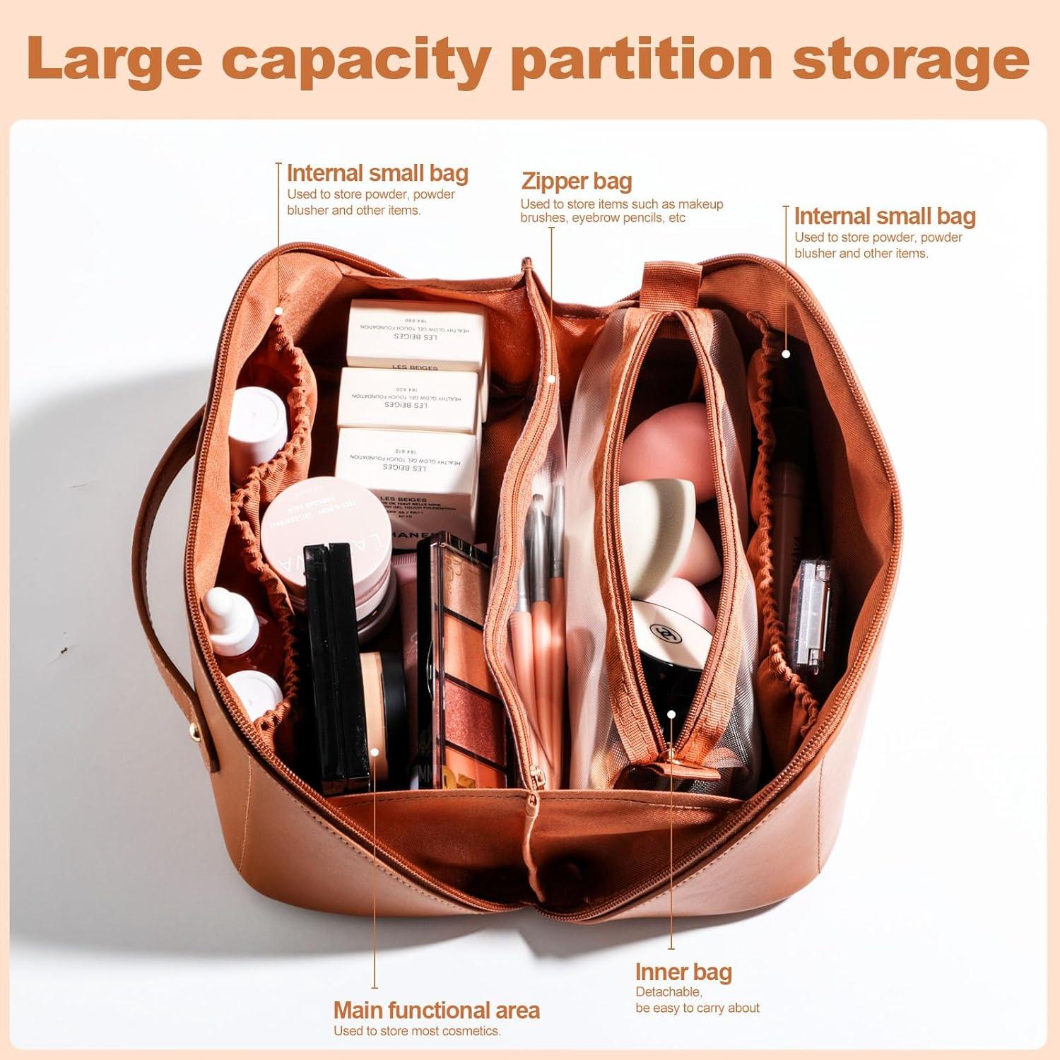 Bolsa de Maquillaje de Viaje BS-MALL 23.4x10.5x12.7cm