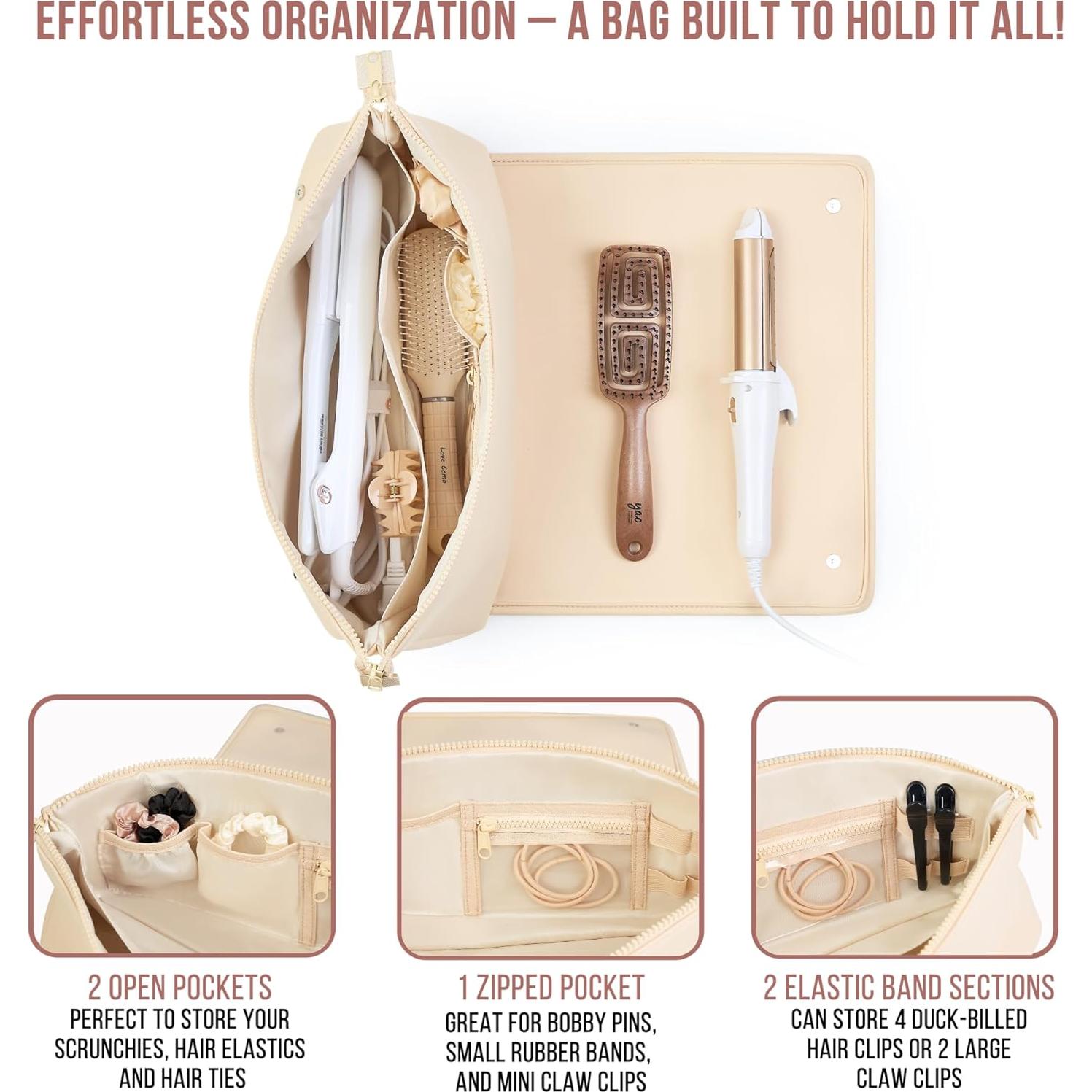 Bolsa de Viaje para Herramientas de Cabello Barefoot Caribou 2 en 1