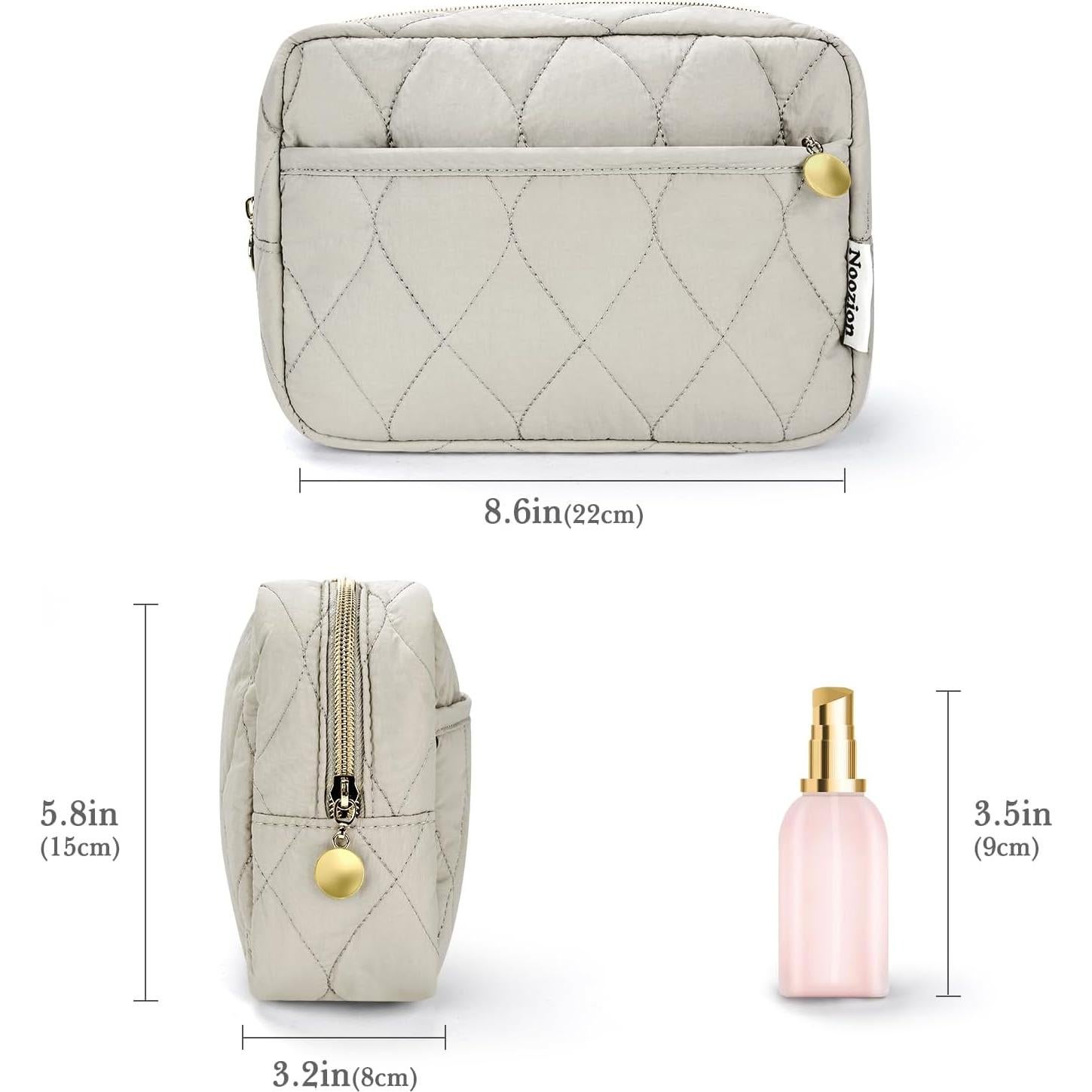 Bolsa de Maquillaje Noozion Acolchada para Mujeres 22.1x8.1x15.2cm