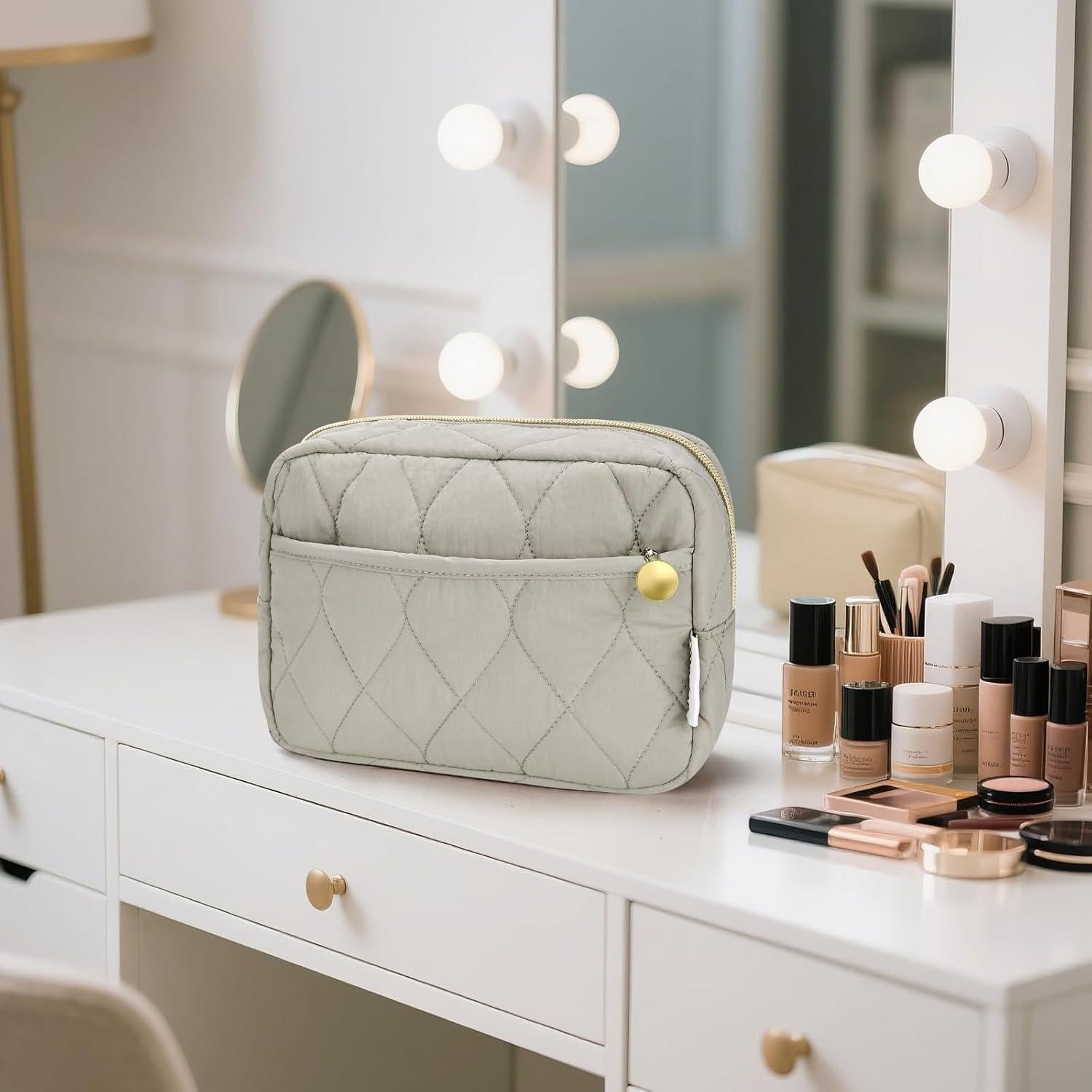 Bolsa de Maquillaje Noozion Acolchada para Mujeres 22.1x8.1x15.2cm