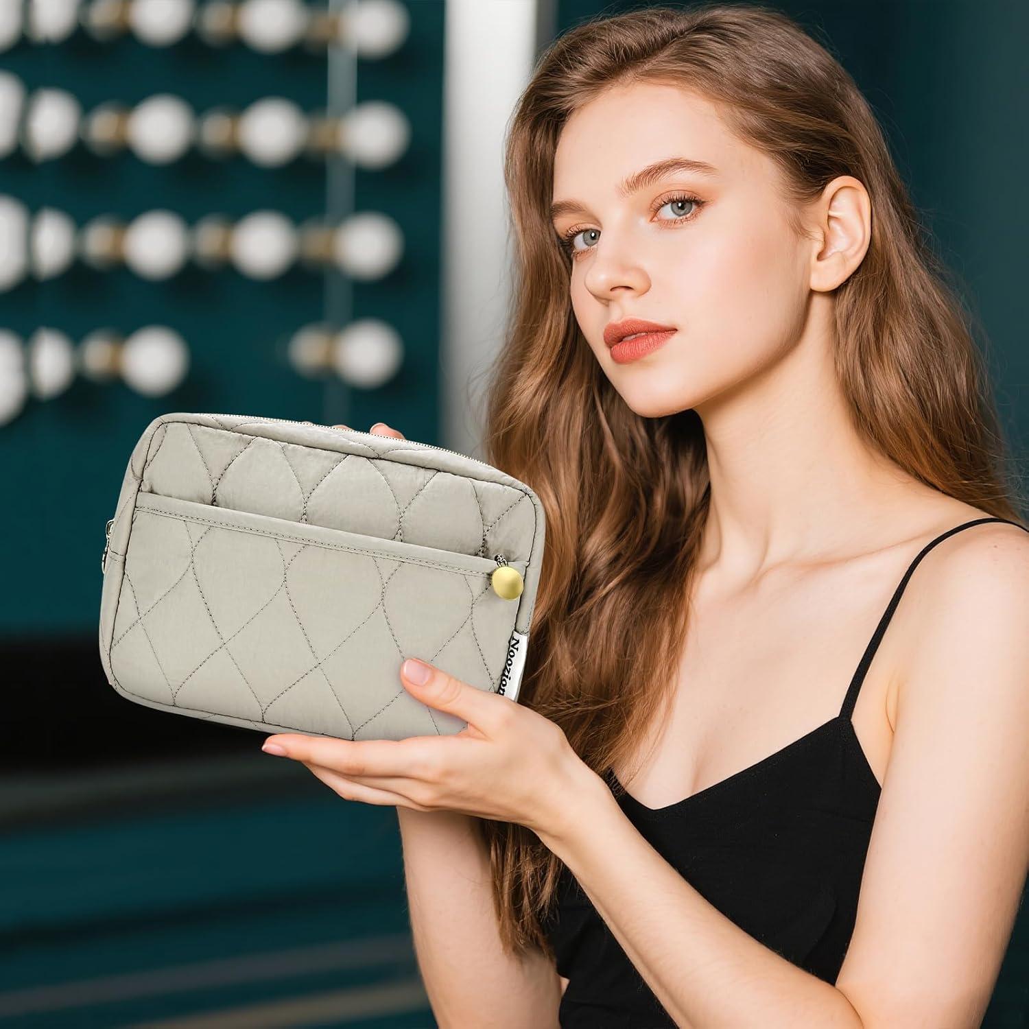 Bolsa de Maquillaje Noozion Acolchada para Mujeres 22.1x8.1x15.2cm