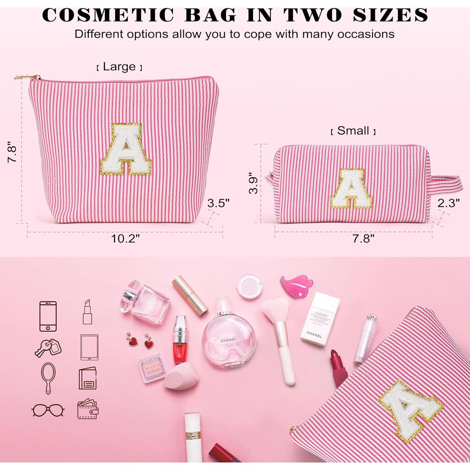 Bolsa de Aseo Portátil Rosa para Mujeres - Set de Maquillaje de Viaje