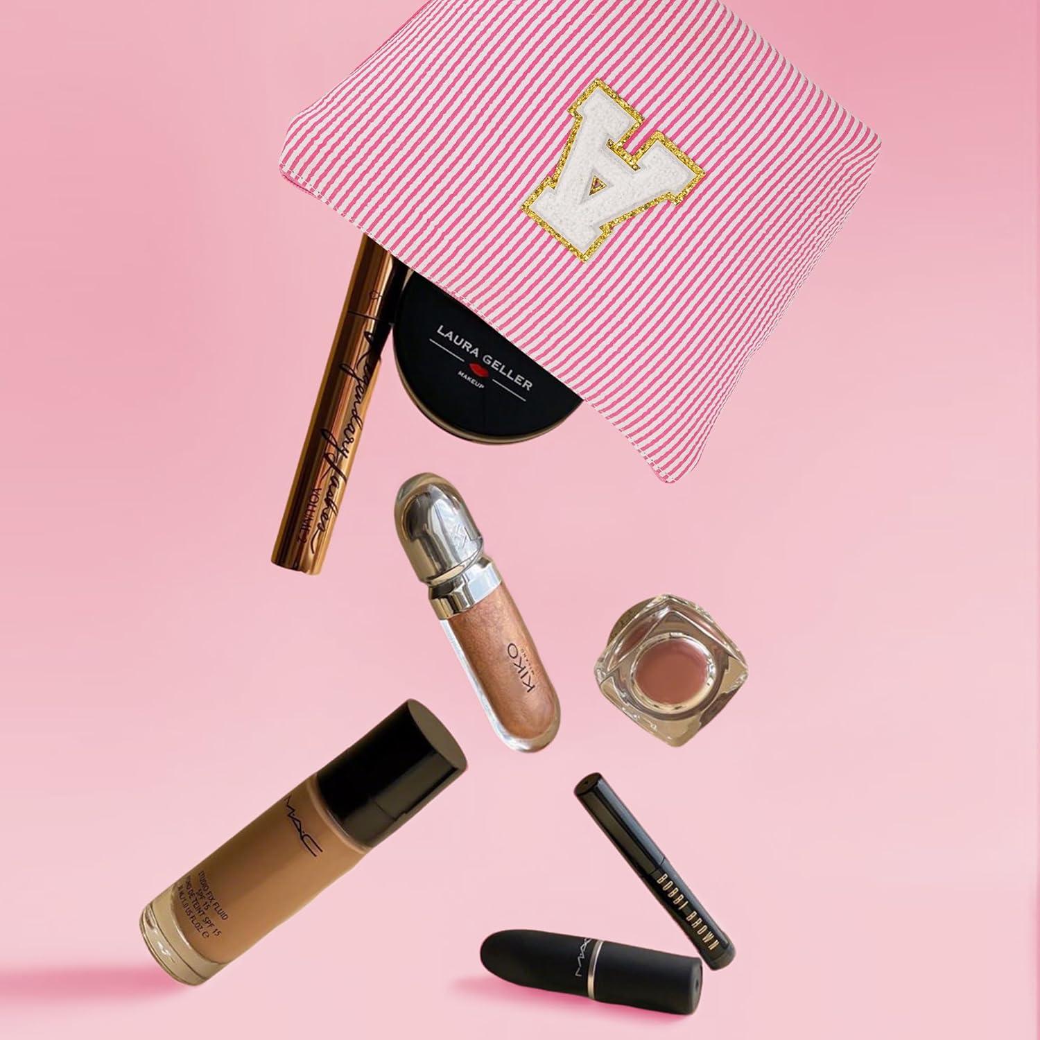 Bolsa de Aseo Portátil Rosa para Mujeres - Set de Maquillaje de Viaje