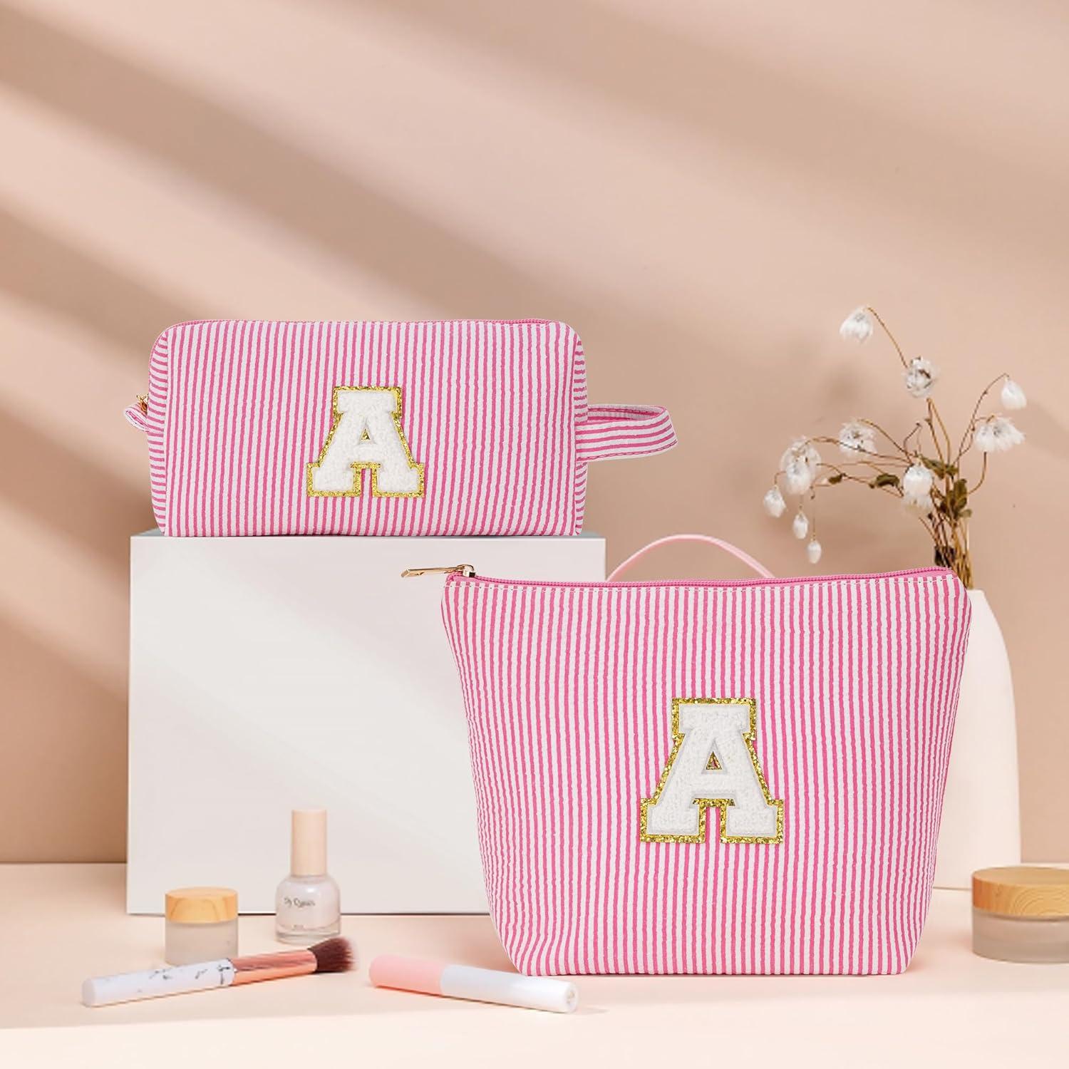 Bolsa de Aseo Portátil Rosa para Mujeres - Set de Maquillaje de Viaje
