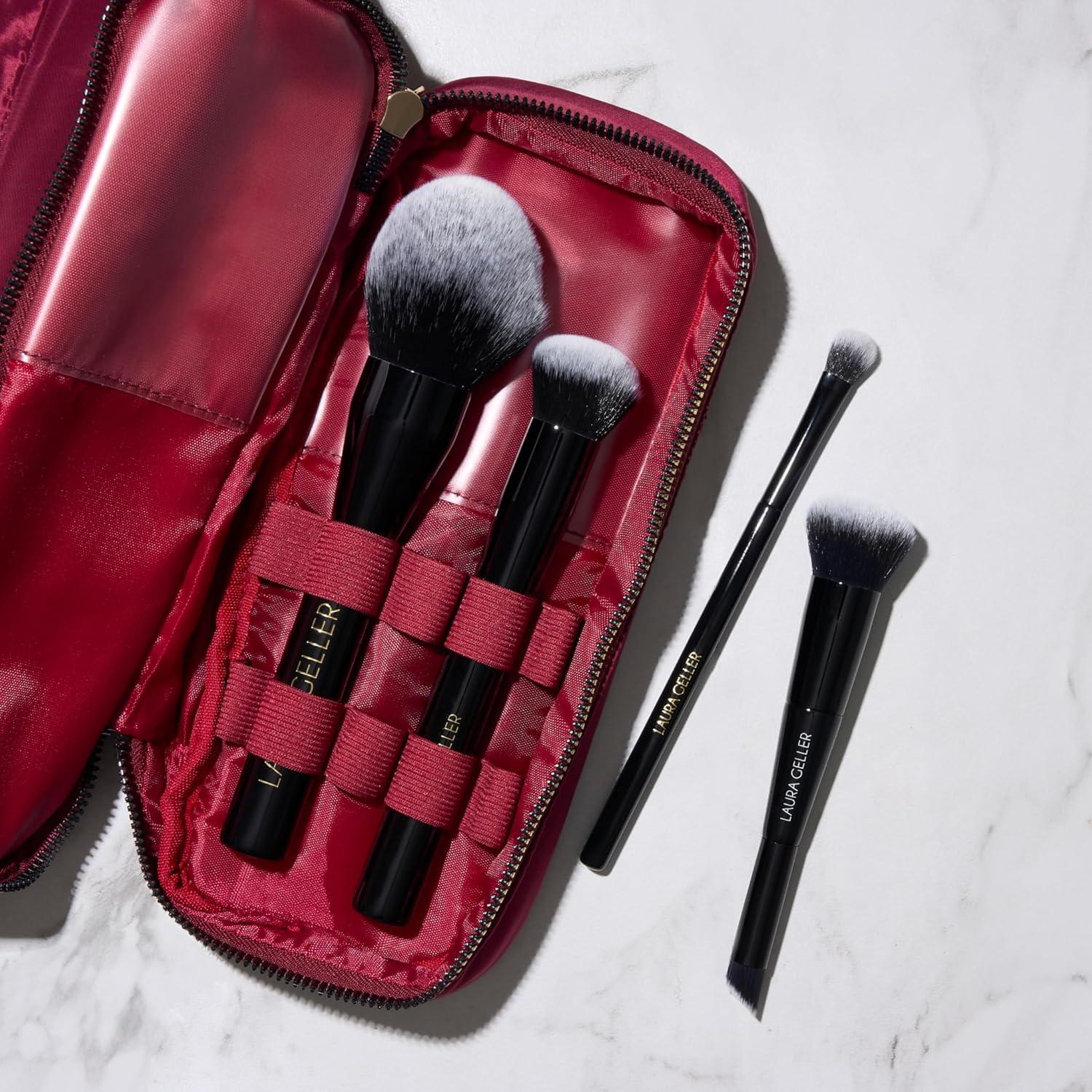 Bolsa de Maquillaje Quilted Laura Geller Burdeos con Estuche