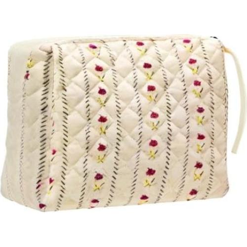 Bolsa de Maquillaje Acolchada Grande PazimiiK Beige 25x18x6cm