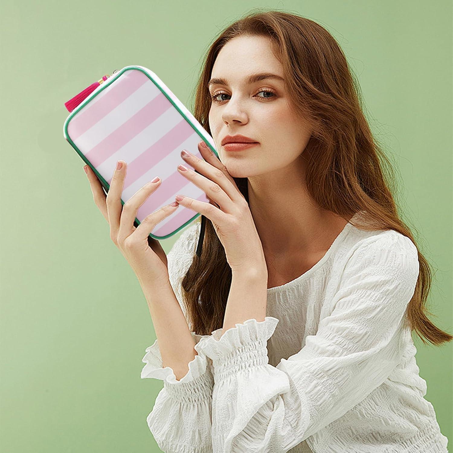 Bolsa de Maquillaje Grande EMBRUNIOICE Rayas 23.9x15.5cm